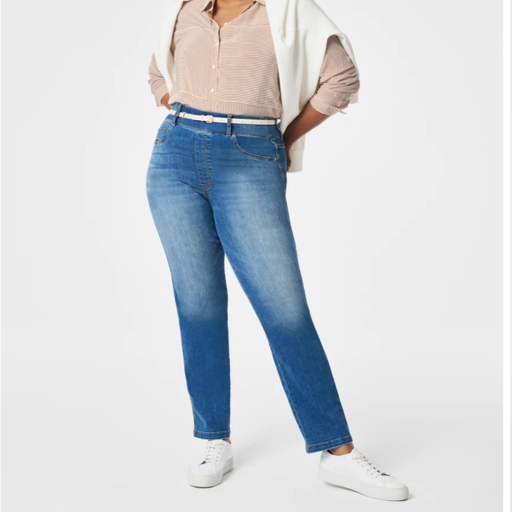 Spanx Straight Leg Jeans in Vintage Indigo